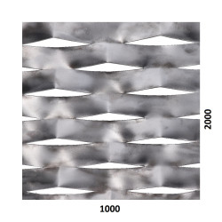 Ťahokov Zn kosoštvorcové oko: 114x53mm, mostík: 24mm (1000x2000x1,5mm) Ťahokov Zn kosoštvorcové oko: 114x53mm, mostík: 24mm (1000x2000x1,5mm)